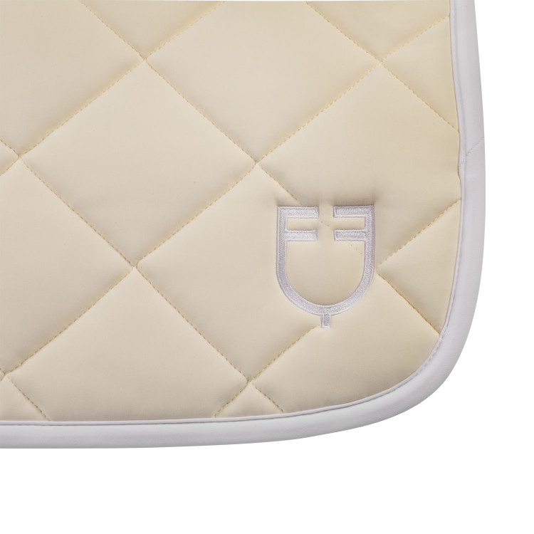Sottosella da addestramento in tessuto tecnico con logo ricamato White Line Equestro Sottosella da addestramento in tessuto tecnico con logo ricamato White Line Equestro