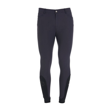 Pantaloni aderenti con grip integrale da uomo Aria Equestro Blazer marine Blu marino