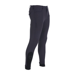 Pantaloni aderenti con grip integrale da uomo Aria Equestro Blazer marine Blu marino