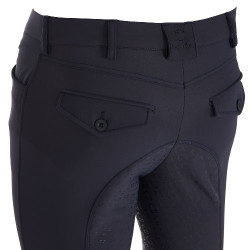 Pantaloni aderenti con grip integrale da uomo Aria Equestro Blazer marine Blu marino