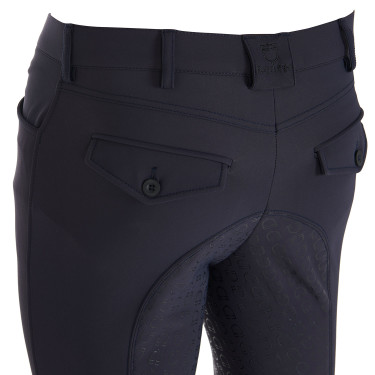 Pantaloni aderenti con grip integrale da uomo Aria Equestro Blazer marine Blu marino