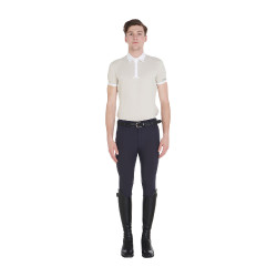 Pantaloni aderenti con grip integrale da uomo Aria Equestro Blazer marine Blu marino