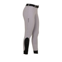 Pantaloni da donna con grip integrale Aria in tessuto tecnico Equestro Grigio ghiaccio Pantaloni da donna con grip integrale Aria in tessuto tecnico Equestro Grigio ghiaccio