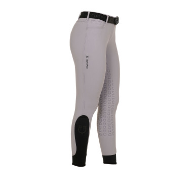Pantaloni da donna con grip integrale Aria in tessuto tecnico Equestro Pantaloni da donna con grip integrale Aria in tessuto tecnico Equestro