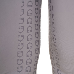 Pantaloni da donna con grip integrale Aria in tessuto tecnico Equestro Grigio ghiaccio Pantaloni da donna con grip integrale Aria in tessuto tecnico Equestro Grigio ghiaccio