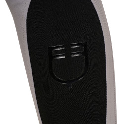 Pantaloni da donna con grip integrale Aria in tessuto tecnico Equestro Grigio ghiaccio Pantaloni da donna con grip integrale Aria in tessuto tecnico Equestro Grigio ghiaccio