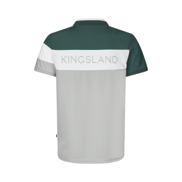 Polo in maglia piqué da uomo Kingsland KLNasim Nebbia del porto Grigio