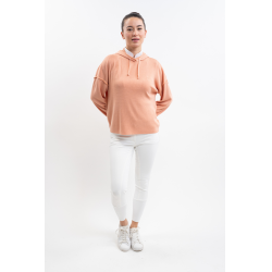 Felpa con cappuccio Plume Harcour donna Albicocca Arancione
