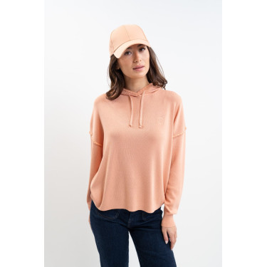 Felpa con cappuccio Plume Harcour donna Albicocca Arancione