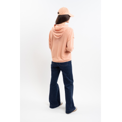 Felpa con cappuccio Plume Harcour donna Albicocca Arancione