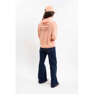 Felpa con cappuccio Plume Harcour donna Albicocca Arancione