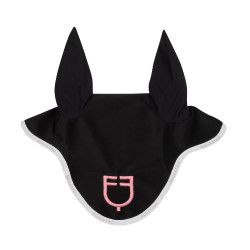 Cuffia anti-mosche in tessuto tecnico con logo multicolore Equestro