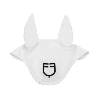 Cuffia anti-mosche in tessuto tecnico White Line Edition Equestro Bianco