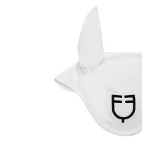 Cuffia anti-mosche in tessuto tecnico White Line Edition Equestro Bianco