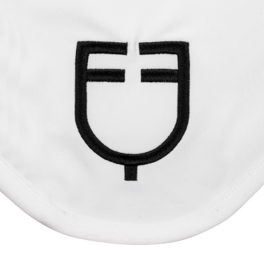 Cuffia anti-mosche in tessuto tecnico White Line Edition Equestro Bianco