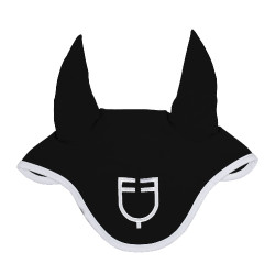 Cuffia anti-mosche in tessuto tecnico White Line Edition Equestro Nero