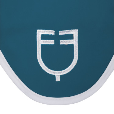 Cuffia anti-mosche in tessuto tecnico White Line Edition Equestro Petrolio Blu