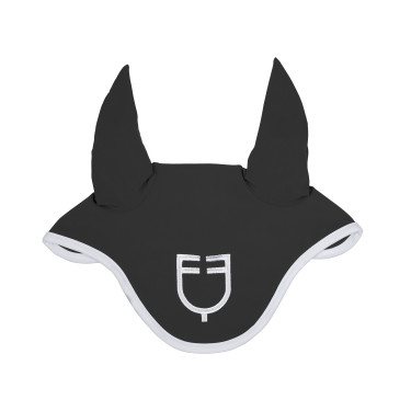 Cuffia anti-mosche in tessuto tecnico White Line Edition Equestro Asfalto Grigio