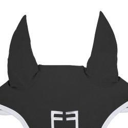 Cuffia anti-mosche in tessuto tecnico White Line Edition Equestro Asfalto Grigio