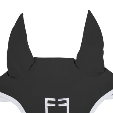 Cuffia anti-mosche in tessuto tecnico White Line Edition Equestro Asfalto Grigio