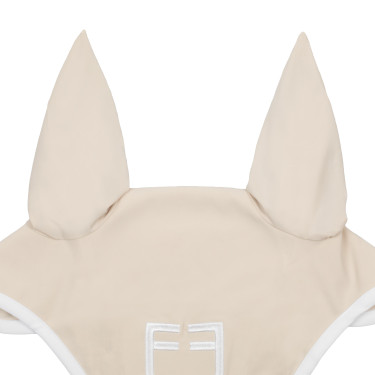 Cuffia anti-mosche in tessuto tecnico White Line Edition Equestro Cuffia anti-mosche in tessuto tecnico White Line Edition Equestro