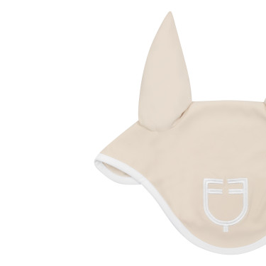 Cuffia anti-mosche in tessuto tecnico White Line Edition Equestro Cuffia anti-mosche in tessuto tecnico White Line Edition Equestro