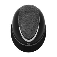 Casco di lusso con ampia visiera e strass omologato EN 1384-2023 Equestro Nero / nero Casco di lusso con ampia visiera e strass omologato EN 1384-2023 Equestro Nero / nero