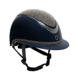 Casco di lusso con ampia visiera e strass omologato EN 1384-2023 Equestro