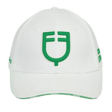 Cappellino unisex della nuova collezione Equestro Bianco / verde