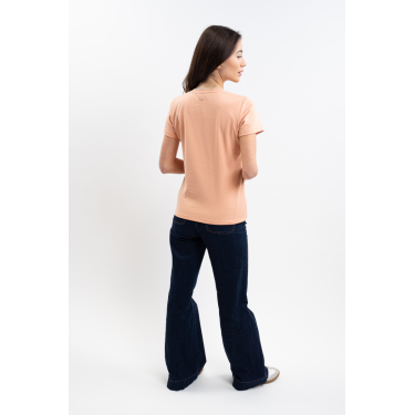 T-shirt Harcour Taraza donna Albicocca Arancione T-shirt Harcour Taraza donna Albicocca Arancione