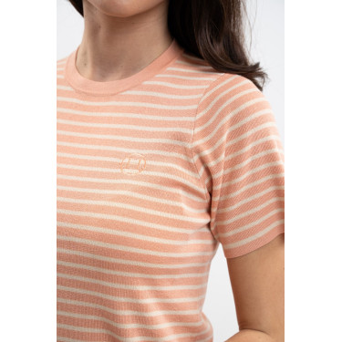 Tee-Shirt Harcour Tzimi donna Albicocca / lino Arancione Tee-Shirt Harcour Tzimi donna Albicocca / lino Arancione