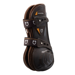 Ghette in neoprene con chiusura rapida Equestro Marrone