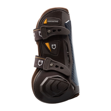 Ghette in neoprene con chiusura rapida Equestro Marrone