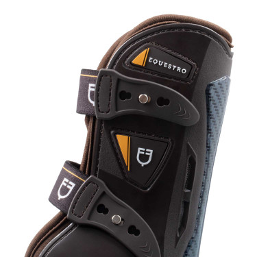 Ghette in neoprene con chiusura rapida Equestro Marrone