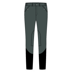 Pantaloni da equitazione Euro-Star Marcello Kneegrip uomo Castoro Scuro Grigio Pantaloni da equitazione Euro-Star Marcello Kneegrip uomo Castoro Scuro Grigio