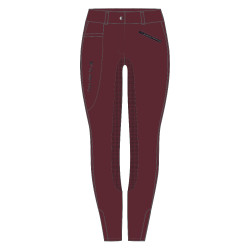 Pantaloni da equitazione Kids Easy Rider Joy FullGrip Velluto rosa Bordeaux