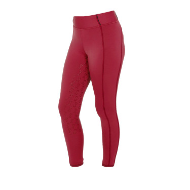 Leggings da bambina aderenti con grip e logo Equestro Leggings da bambina aderenti con grip e logo Equestro
