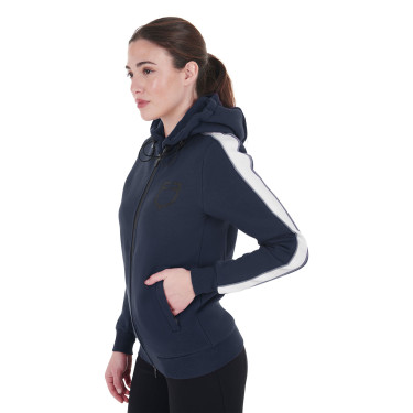 Felpa con cappuccio da donna Equestro con zip Felpa con cappuccio da donna Equestro con zip
