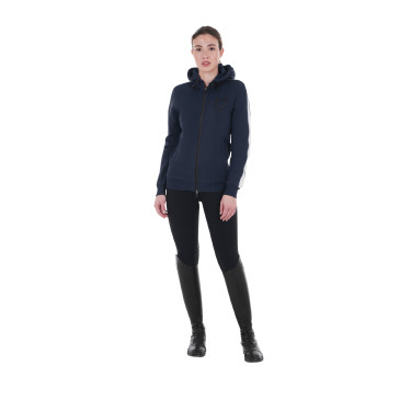 Felpa con cappuccio da donna Equestro con zip Felpa con cappuccio da donna Equestro con zip