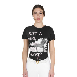 T-shirt in cotone Equestro donna Horse Lover
