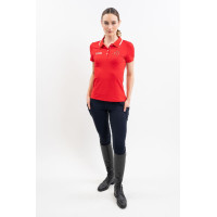 Polo Harcour Douve donna Swiss Equestrian Friends Rosso Polo Harcour Douve donna Swiss Equestrian Friends Rosso