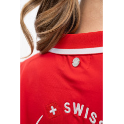 Polo Harcour Douve donna Swiss Equestrian Friends Rosso