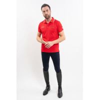 Polo Harcour Dranse uomo Swiss Equestrian Friends Rosso