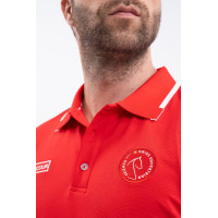 Polo Harcour Dranse uomo Swiss Equestrian Friends Rosso