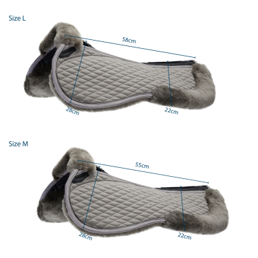 Ammortizzatore Stübben in pelle d'agnello Streamline Grigio