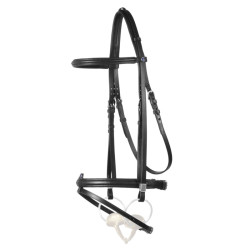 Briglia Stübben Leitrim con Slide&Lock capezzina combinata Nero / nero