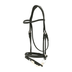 Bridon Stübben Pro-Jump con Slide&Lock Nero / nero