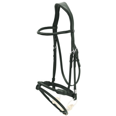 Bridon Stübben Pro-Jump con Slide&Lock Nero / nero
