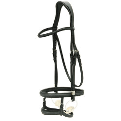 Bridon Stübben Pro-Jump con Slide&Lock Nero / nero