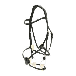 Bridon Stübben Pro-Jump con Slide&Lock Nero / nero